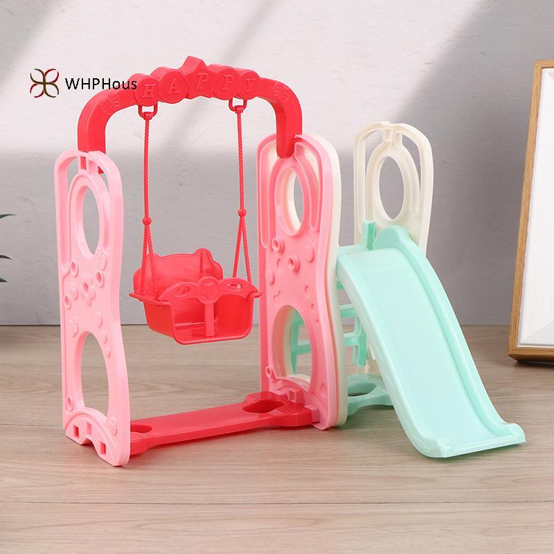 < WHPHous-t > 1 Bộ Nhà Búp Bê Trang Trí Cảnh Nhà Trượt Phù Hợp Với Mô Hình Trang Trí Công Viên Giải Trí Đẹp