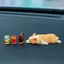 Ge Sáng Tạo Mini Ngủ Corgi Xe Trang Trí Trung Tâm Điều Khiển Trang Trí Mô Phỏng Dễ Thương Nhựa Động Vật Búp Bê Nội Thất Ô Tô Adorns n