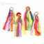 Ge Trẻ Em Cổ Tay Ruy Băng Đội Thể Thao Pompom Cổ Vũ Trận Đấu Lớn Pom Club Đạo Cụ Khiêu Vũ Vòng Tay Đàn Hồi Với Dây Đàn Hồi n
