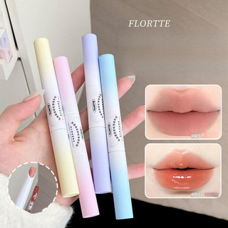 FLORTTE Lip Liner Lip Gloss Lipstick Base Outline Smudged Lip Plumping Double Ends