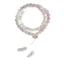 Vòng tay màu hồng opal phong cách cổ điển Trung Quốc với đá đính hạt mát mẻ