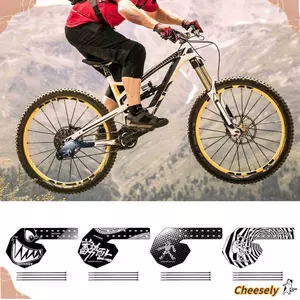 FENDER Tấm Bảo Vệ Derailleur Phía Sau Xe Đạp, Nhựa PP5 Chống Nước, Màu Đen