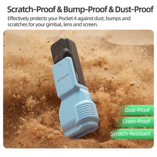 Dành Cho DJI Osmo Pocket 4 Vỏ Bảo Vệ, Ống Kính gimbal, Bảo Vệ Màn Hình, Nắp Lật Tích Hợp Màu Kẹo vlog Túi Cầm Tay 4 Phụ Kiện Máy Ảnh Thể Thao