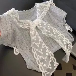 Áo len tay ngắn chất liệu mongtoghi dệt kim mát mịn hàng hottrend mùa hè XIMI SP474