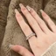 Đồng dát Zircon Nhẫn Zircon Zircon Zircon Tính Khí Phù Hợp Với Tất Cả Trận Đấu Cá Nhân Mở Nhẫn Có Thể Điều Chỉnh Chỉ Số Ngón Tay Nhẫn 26.4.17