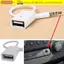 CORALTIDE Car Aux sang USB, Phụ kiện ô tô Cáp chuyển đổi âm thanh ô tô Cáp chuyển đổi USB sang giắc cắm 3,5 mm Máy nghe nhạc âm thanh