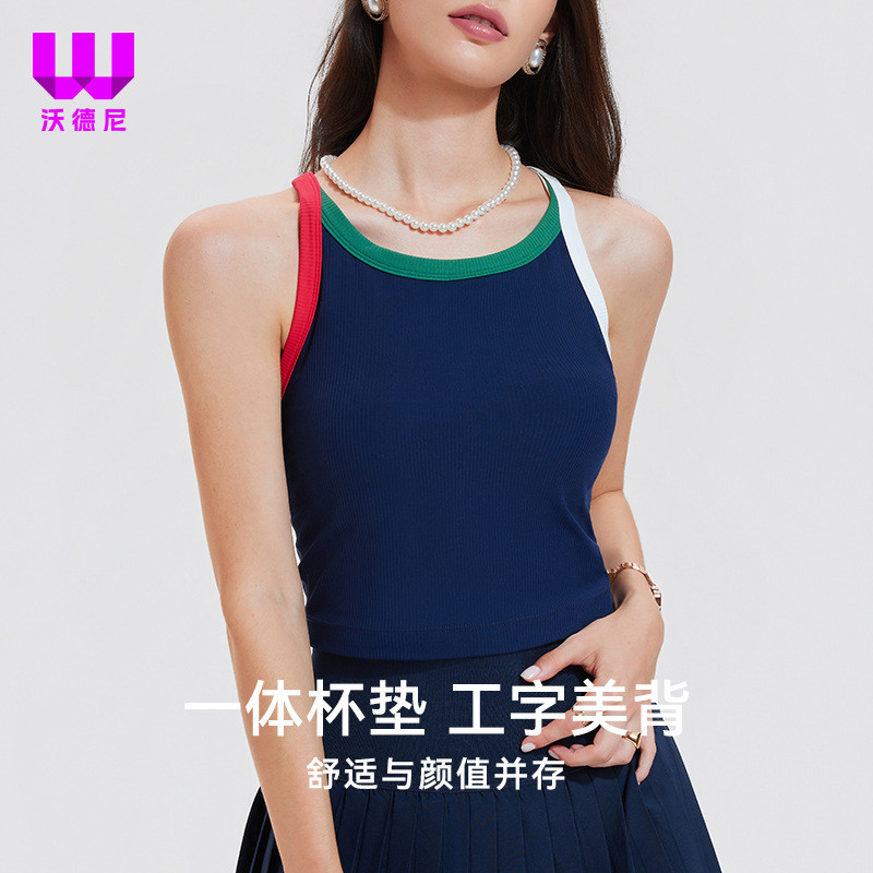 Áo Thể Thao Nữ Chạy Bộ Quần Lót Mặc Ngoài Quần Vợt Ngoài Trời Retro Yoga Mặc