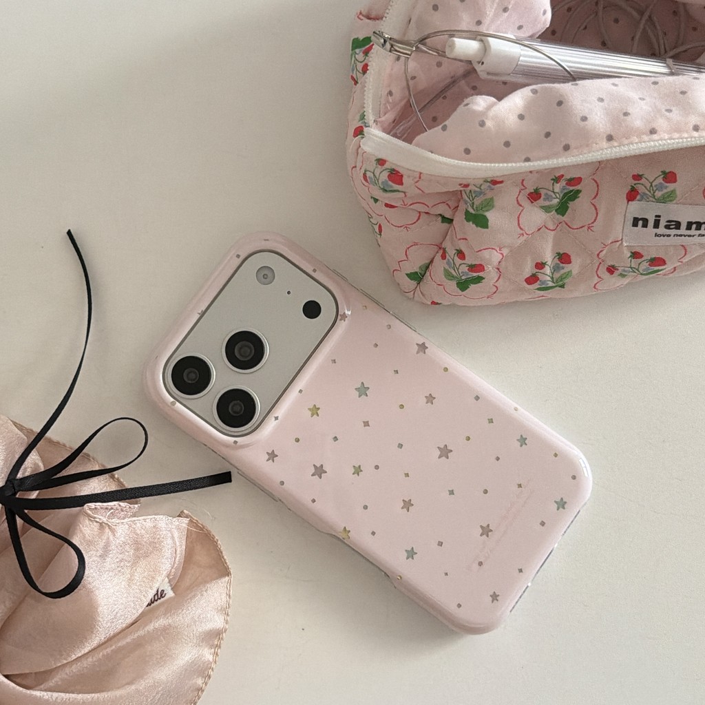 Ốp Điện Thoại Ngôi Sao Nhiều Màu Hồng Nhiều Màu Sắc Cho IPhone 17 Pro Max 17 16 15 14 13