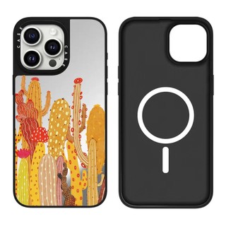 Ốp Điện Thoại Cứng Gương Hoa Xương Rồng Từ Tính Cho iPhone 17 Pro Max 17 Air 16 Plus 15 14 13 12 11 Vỏ Chống Sốc