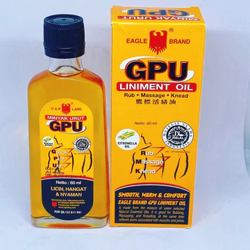 (Có Hoả Tốc) Dầu Nóng Xoa Bóp Minyak Urut GPU Indonesia 60ml, Dầu Xoa Bóp GPU.