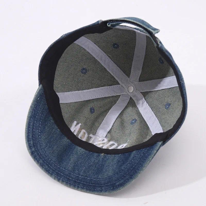 Mũ Bóng Chày Thêu Denim Đạt Đỉnh Mũ Cho Trẻ Sơ Sinh Bé Trai Bé Gái Ngoài Trời Trẻ Em Mũ Chống Nắng