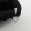 Nhẫn nút bụng zircon hình trái tim thời trang cho nữ - Trang sức xỏ rốn gợi cảm