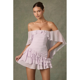 Nữ áo váy phong cách mới từ châu Âu và Mỹ, không tay, cổ voan, họa tiết hoa làm bằng Tencel