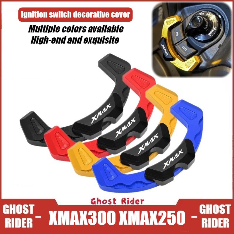 Dành Cho Xe Yamaha XMAX300 XMAX250 Công Tắc Đánh Lửa Bao Khóa Nhôm Bảo Vệ Trang Trí