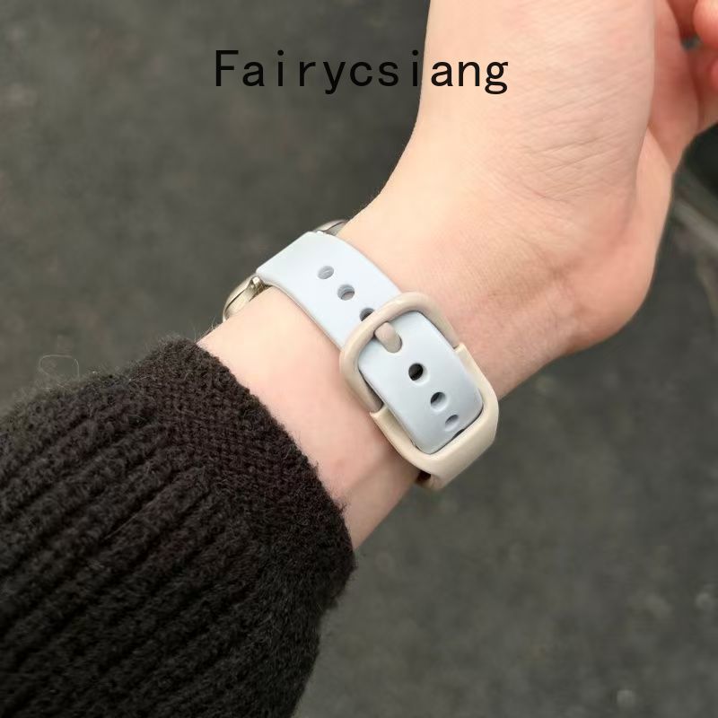 Dây đeo silicon mỏng mềm cho Apple Watch Series 11 10 9 8 7 6 SE 5 4 Ultra3 2 cho 46mm 42mm 49mm 45mm 44mm 38 40mm 41mm