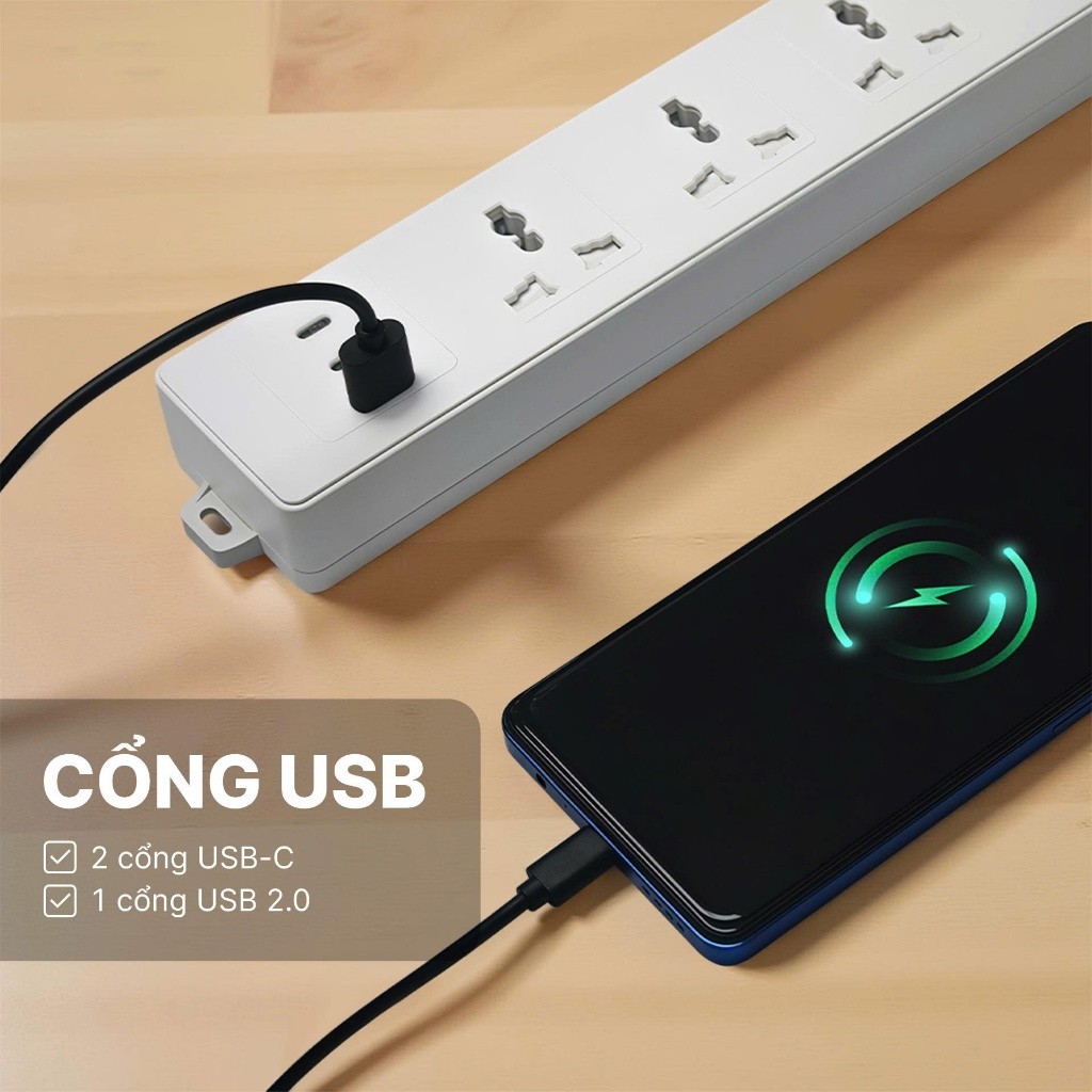 Ổ cắm điện đa năng, có USB, ổ cắm thông minh, an toàn, bền đẹp, dùng cho gia đình, văn phòng