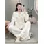 Bộ Đồ Ngủ Nữ JUSOKA Pijama LỤA GẤM Cao Cấp Siêu Xinh họa Tiết In Chìm Dễ Thương Dành Cho Nữ GA01