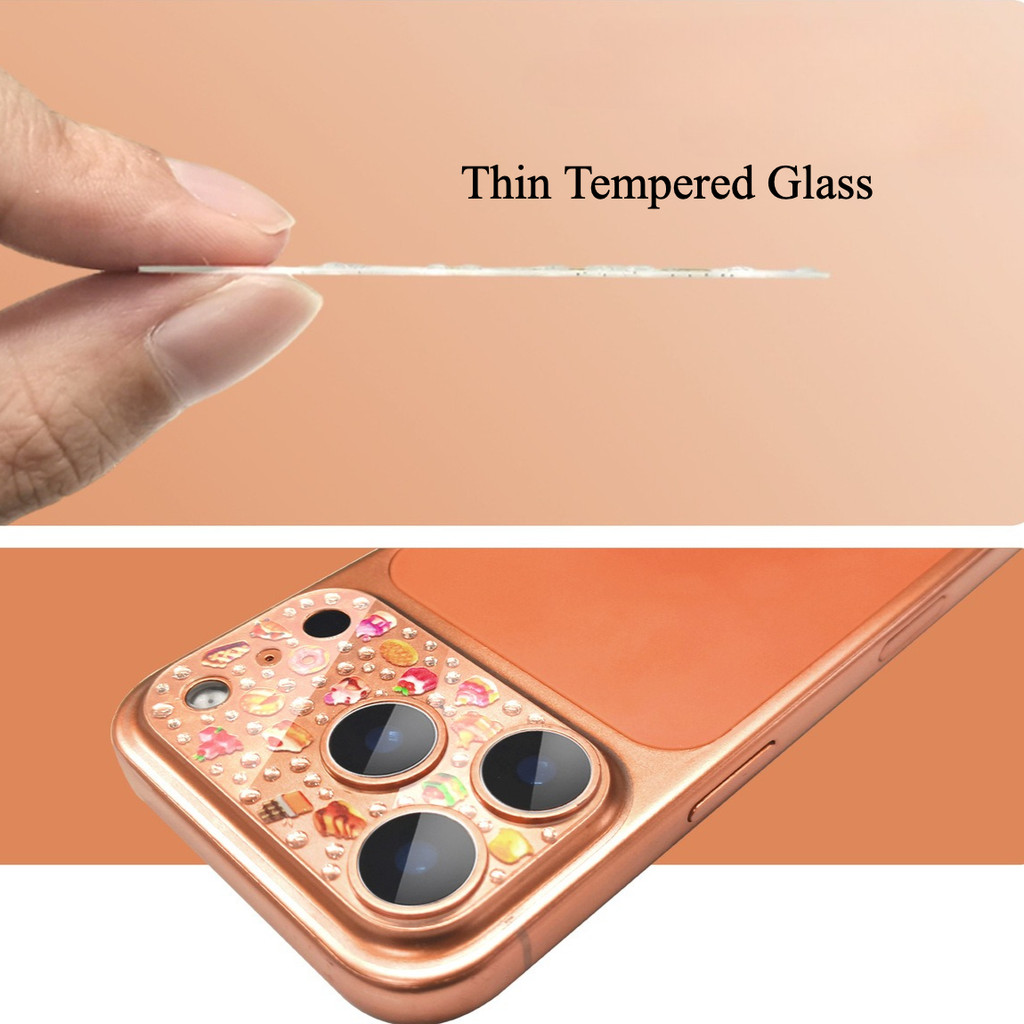 Dành Cho iPhone 17 Pro Max / 17 Pro Siêu Mỏng 3D Nổi Kính Cường Lực Camera Phim Bảo Vệ Toàn Diện Ống Kính Bảo Vệ