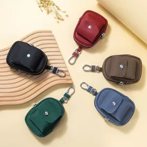Túi đeo thắt lưng bằng da nhỏ đa chức năng Chìa khóa chống nước Tai nghe Bluetooth Tổ chức nhỏ gọn và di động cho nữ