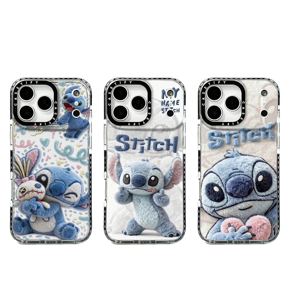 Ốp điện thoại mềm hình con rối Stitch sang trọng hình ảnh cho iPhone 17 Pro Max 16 Plus 15 14 13 12 11 Vỏ bảo vệ chống sốc