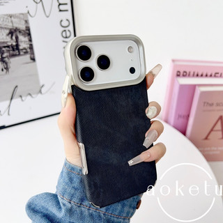 Thích hợp cho vỏ điện thoại Apple 17promax, mẫu denim không đều thích hợp cá tính mới iPhone 16pro da sáng tạo 15 / 14 / 13 bao gồm tất cả vỏ chống rơi