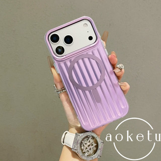 Hút từ tính sóng đầy màu sắc thích hợp cho vỏ điện thoại Apple iPhone 17 Promax lỗ lớn chống rơi 16pro chống vân tay 15 / 14 / 13 Vỏ bảo vệ tối giản