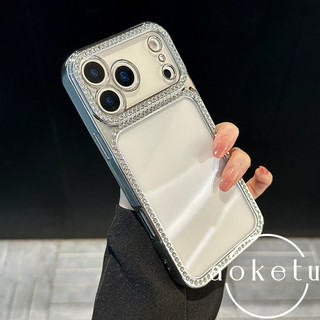 Ốp điện thoại trong suốt có điểm nhìn lớn sang trọng phù hợp cho iPhone 13 14 15 16 17 Pro Max trong suốt toàn bộ ống kính bao gồm chống rơi TPU mềm