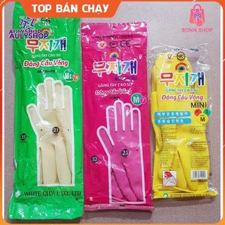 ( LẺ ĐÔI ) Găng tay cao su Đông Cầu Vồng đủ size S, M, L, găng tay cao su rửa chén, rửa bát, găng tay cầu vồng