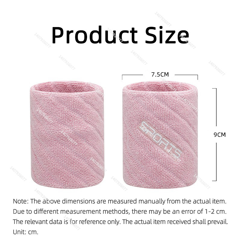 Đai cổ tay hỗ trợ tập luyện từ cotton co giãn, phù hợp bóng rổ, gym và chạy bộ