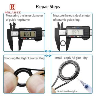 Bộ phụ kiện cần câu HILABEE bằng gốm sứ, phù hợp cần câu nước mặn