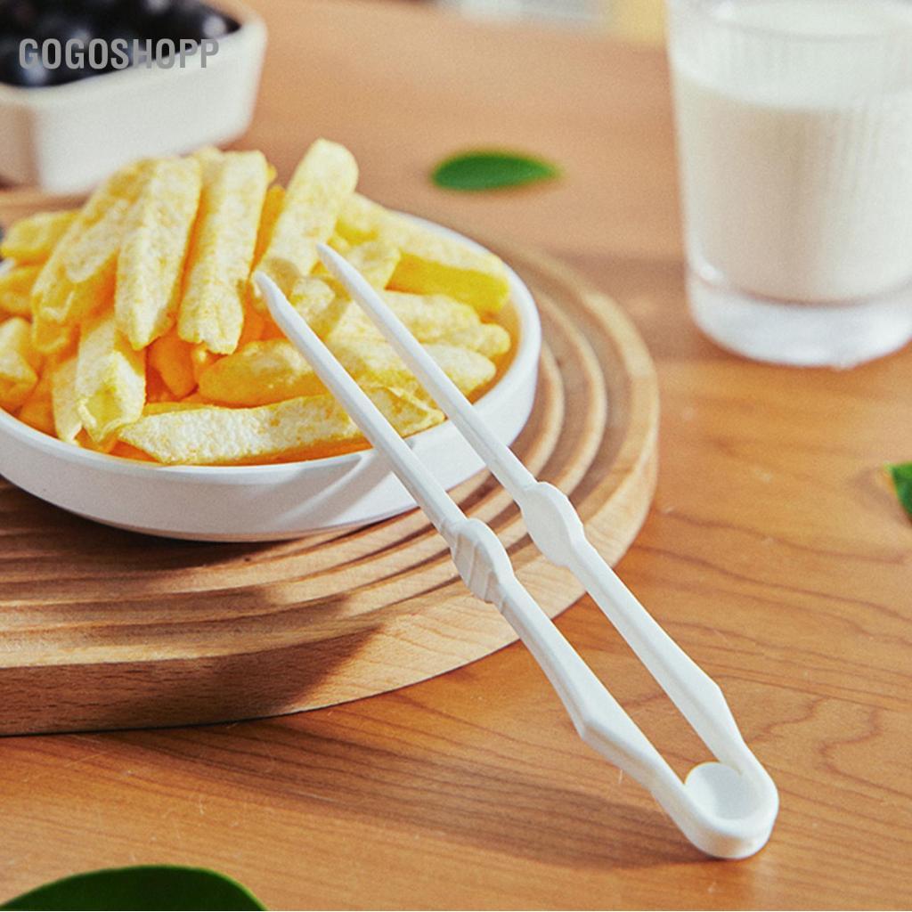 Gogoshopp Kẹp Cho Trẻ Em Ăn Nhẹ Đũa Nhựa Kẹp Chắc Chắn Đa Năng Chip Nhỏ Tiện Lợi Món Khai Vị Phục Vụ Thức Ăn Đá Viên Trà Tiệc Cà Phê Và Lọ