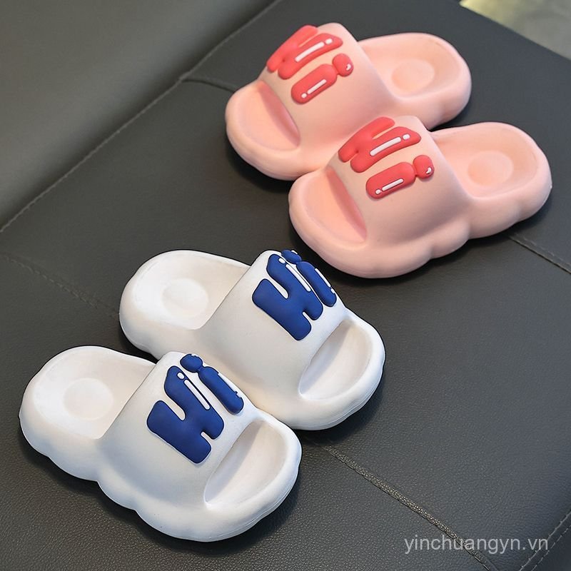 Eva Dép Trẻ Em Nữ Mùa Hè Bé Gái Hoạt Hình Dễ Thương Trong Nhà Chống Trơn Trượt Đáy Mềm Cha Mẹ-Con Gái Dép Bé Trai