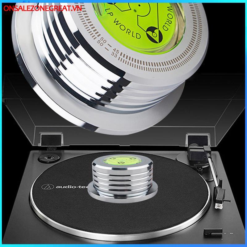 Ons 50Hz LP Bộ ổn định đĩa Kim loại Bàn xoay Trọng lượng Kẹp ghi máy nghe nhạc Phụ kiện tại