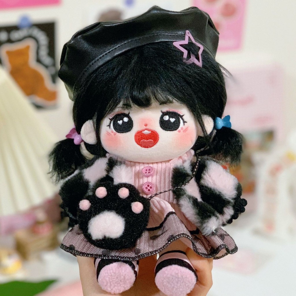 20cm Cotton Búp Bê Quần Áo Ngôi Sao Búp Bê Quần Áo Bé Cơ Thể Bình Thường Quần Áo Bé Dễ Thương Hoa Anh Đào Latte Thiết Kế 4.3