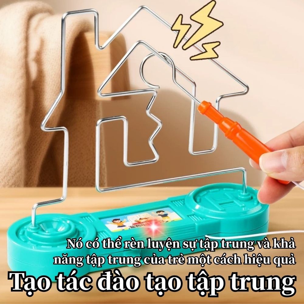 Siêu Thần Kinh Trò Chơi Dây Kỹ Năng Mê Cung Trẻ Em Người Lớn Dây Thần Kinh Chạm Vào Cổ Điển Retro Thời Gian Gia Đình