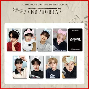 BH2 8 Cái / bộ ALPHA DRIVE ONE Ra mắt Thẻ LOMO THE 1ST MINI ALBUM EUPHORIA ALD1 Stars Bưu Thiếp Bộ sưu tập HB2
