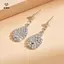 Bộ Trang sức kim cương giả thời trang, bông tai và nơ cổ - Perfect cho lễ cưới hoặc làm quà tặng