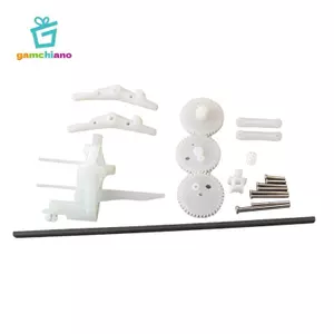 Gamchiano DIY Ornithopter Trục Gears Set Bộ bánh răng nhựa hình nón 0,3M có độ chính xác cao cho máy bay cánh vỗ Mini