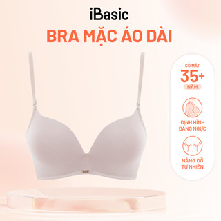 Áo ngực không gọng iBasic trơn mút dày 4 - 4,5cm phom cup T-Shirt BRAW091