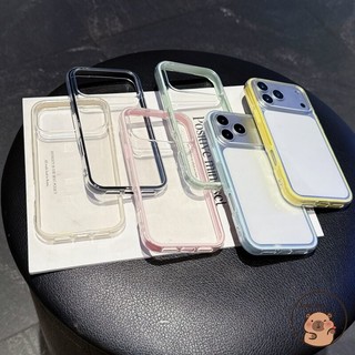 Dành cho iQOO Z11 Z10 Z9X Z9 Turbo Pro Plus Z8 Z8X Z7 Z7X Z7i Z6 Lite Pro Z5 Z3 U5X U5E U3X U1X Ốp Điện Thoại 2 Trong 1 Màu Kẹo Hai Lớp Màu Đơn Giản Màu Đen Trong Suốt Vỏ