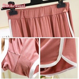 Phụ Nữ Quần Ngắn Mùa Hè An Toàn Cao Cấp Rời Quần Short Chạy Bộ Pyjama Quần Short