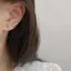 Hộp 6 cái bông tai hồng zircon hình trái tim và mây, style mặt trăngpunk ngọt ngào - Trang sức thời trang cho nữ