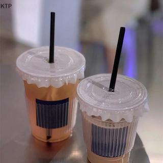 [Ktp] 500 ống hút Cocktail dùng một lần Phụ kiện tiệc cưới ngắn dài màu đen 21/13cm