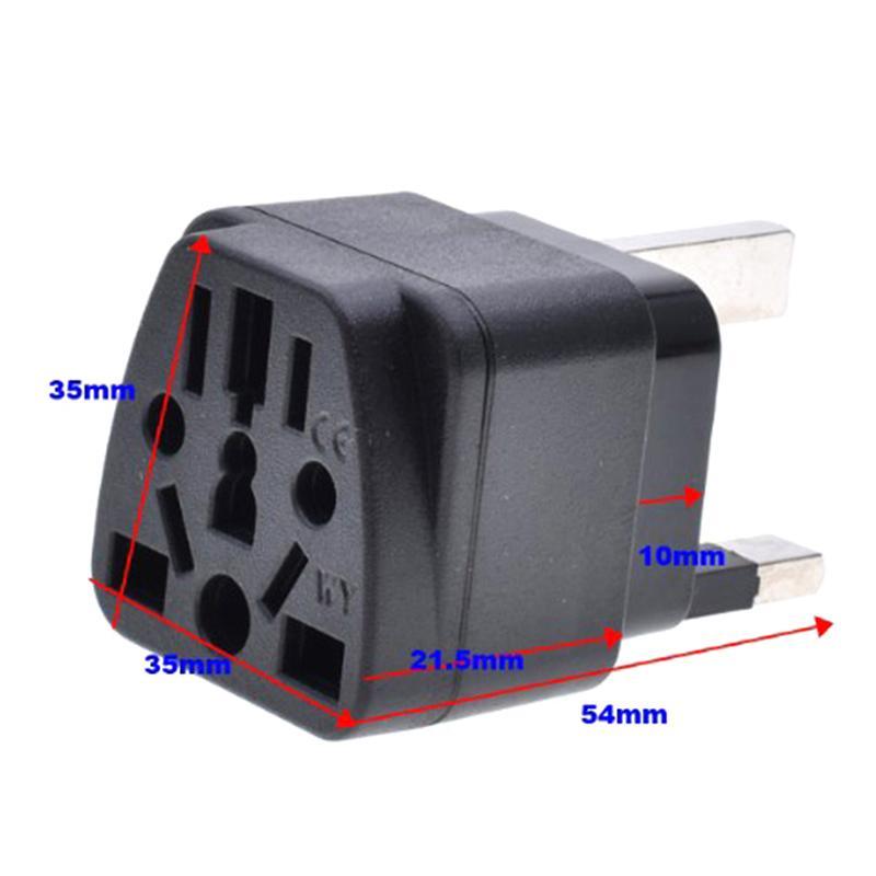 Newsmallbrains UK Travel Plug Adapter Loại G Ổ Cắm Chuyển Đổi Đa Loại Soet Sang Anh Singapore Malaysia Bộ Chuyển Đổi Nguồn Điện Có Cầu Chì 13A NSB