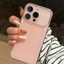 Ốp Điện Thoại Mờ Màu Hồng Đơn Giản Dễ Thương Cho iPhone 17 16 15 14 13 12 11 Pro Max