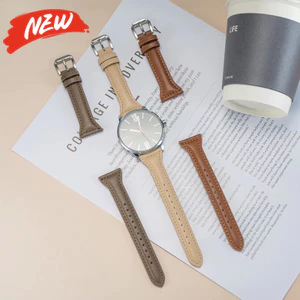 Dây da 20mm 22mm cho Samsung Galaxy Watch 7 / 6 / 5 / 4 40mm 44mm dây mềm cho vòng đeo tay Huawei Watch GT6 / 6 Pro 46mm