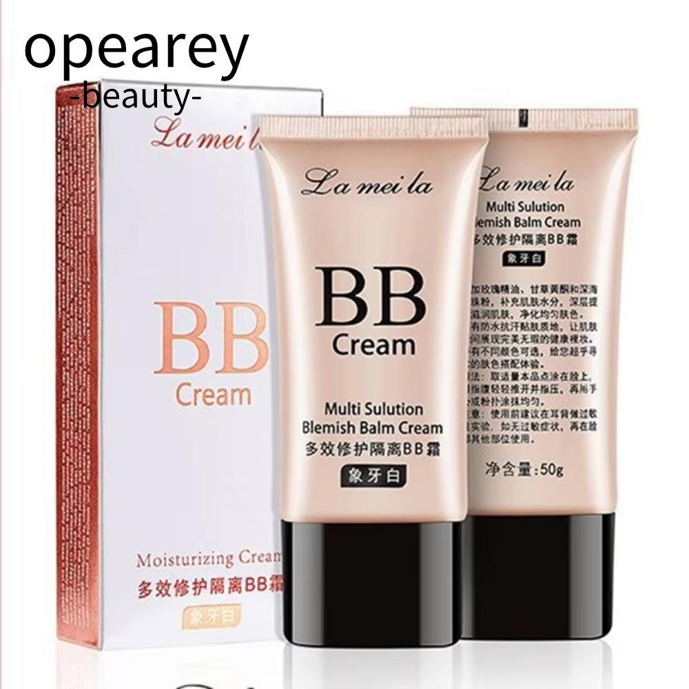 Kem nền che khuyết điểm OPEAREY, Kem BB dưỡng ẩm lâu trôi, Làm sáng da mặt chống thấm nước có độ che phủ cao Kem lót trang điểm cơ bản