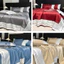 Bộ chăn ga gối kèm chăn hè chần bông chất liệu phi lụa MemminbeddingLuxury thiết kế sang trọng có độ bóng nhẹ