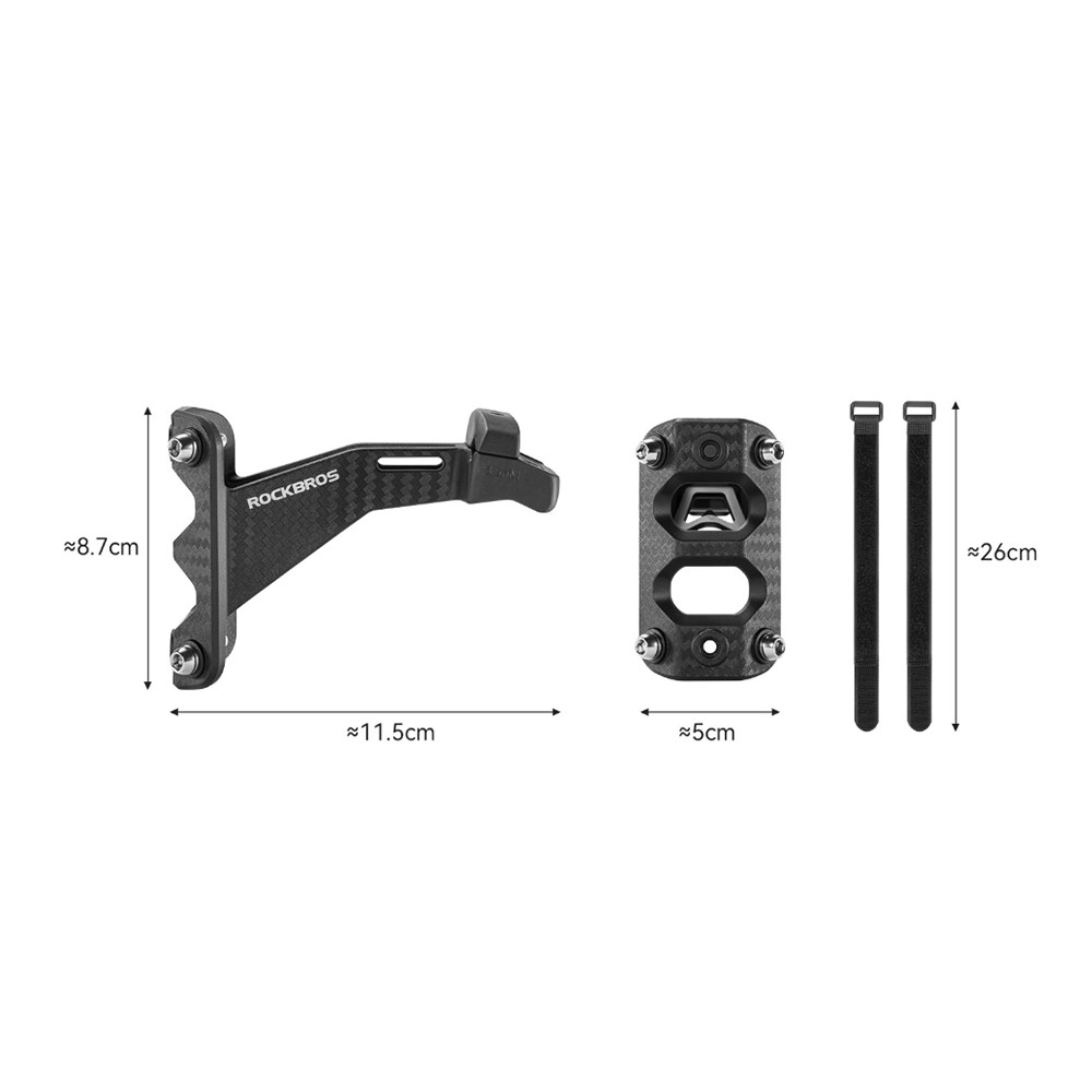 Giá đỡ bình nước giả sợi carbon cho xe đạp - Adapter tiện lợi