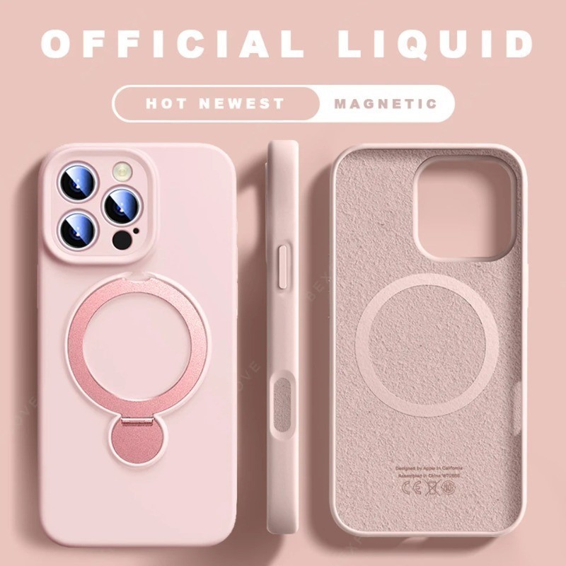 Ốp điện thoại silicon dạng lỏng cho iPhone 17/16/15/14/13 Pro Max  Ốp lưng cao su dạng lỏng sợi nhỏ